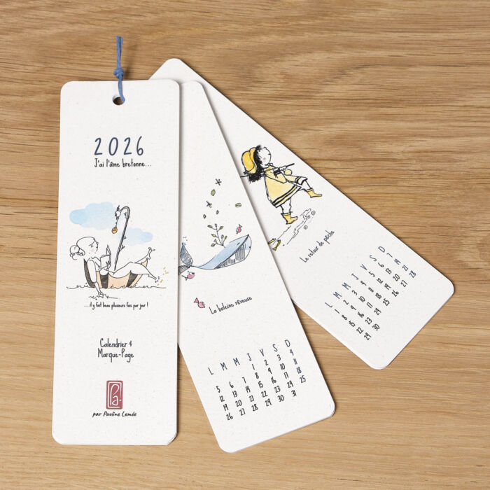 Calendrier Marque-pages 2026, "J'ai l'âme bretonne"